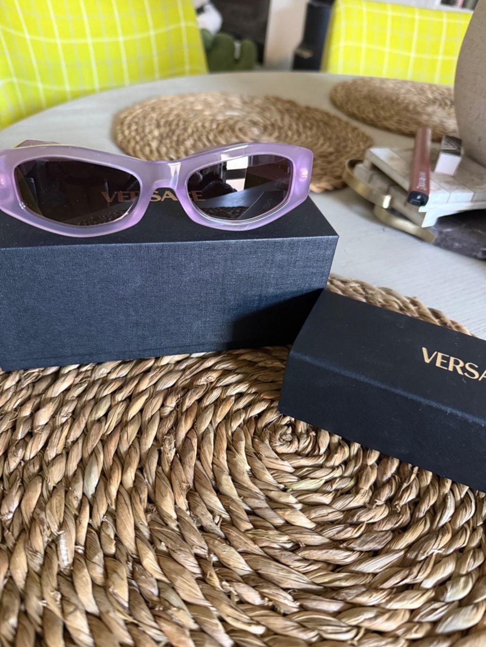 Versace Lavender/Purple Cat-Eye Sunglasses